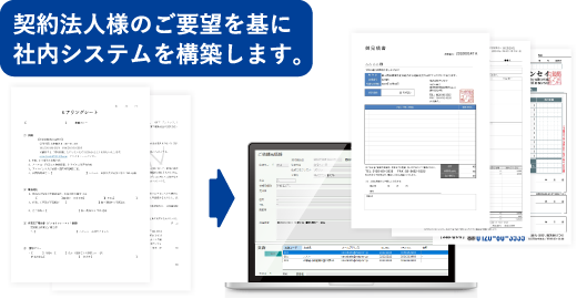社内システム構築イメージの画像